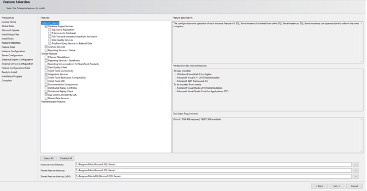 sql server install