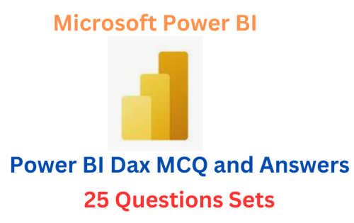 Power BI DAX Multiple-Choice Questions (MCQ) And Answers